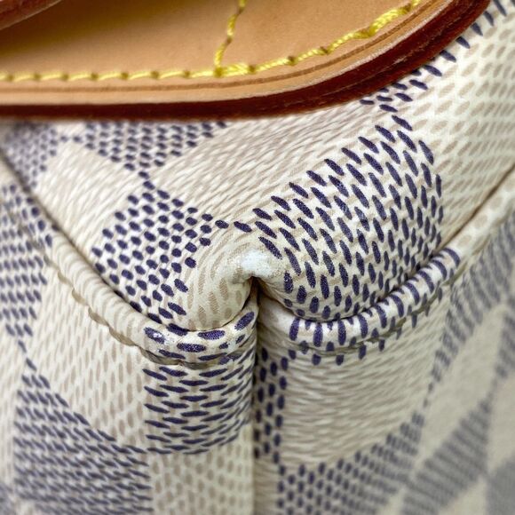 Louis Vuitton Sperone Backpack Daypack Rucksack Damier Azur White - Picture 4 of 14